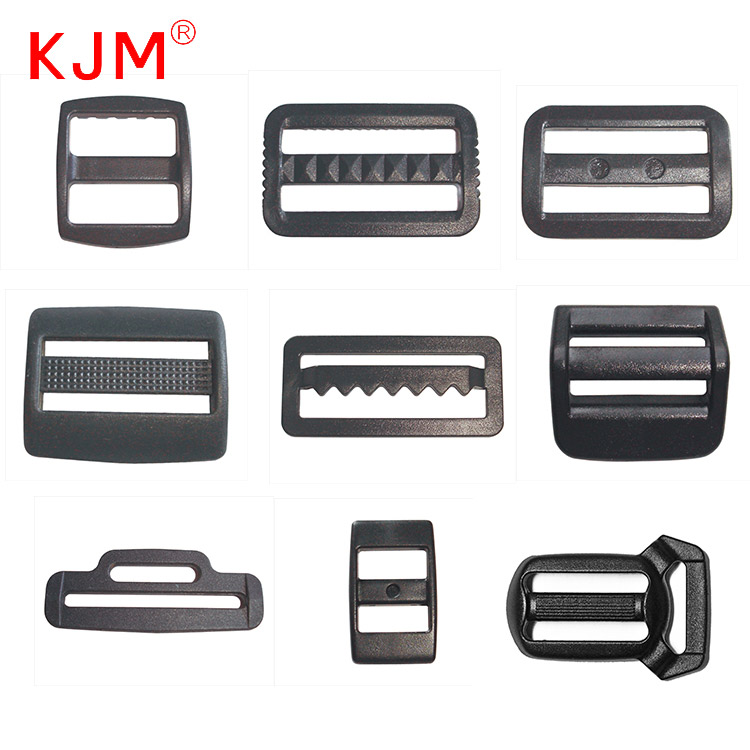 Modern style bag part backpack accessories slide release 30mm strap adjuster plastic slide buckle