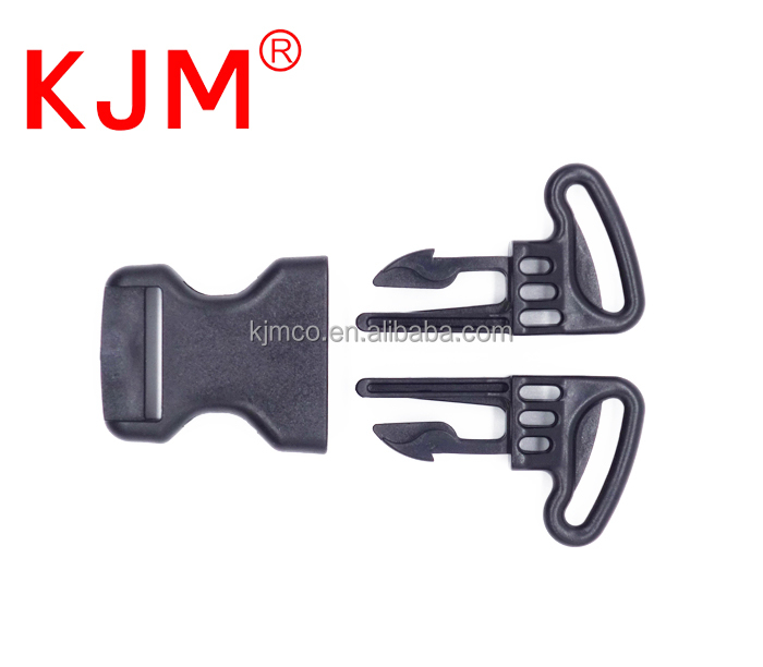 25mm 1 Inch POM Plastic 3 Way Side Release Baby Stroller Kid High Chair Safety Strap Buckle