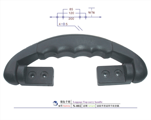 POM Durable Non-slip Suitcase Handle for Luggage Carrier