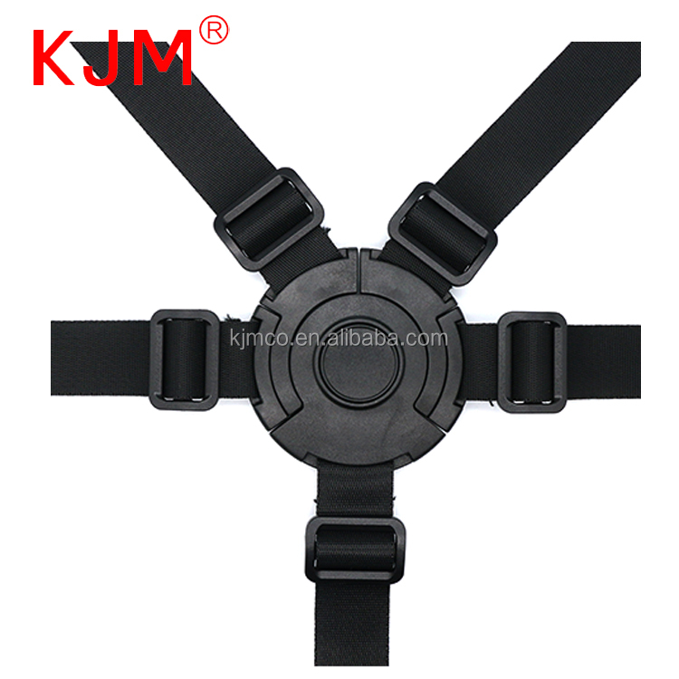 Customized Logo 5 Point Top Quick Release Buckle for Baby Chair Harness High Chair