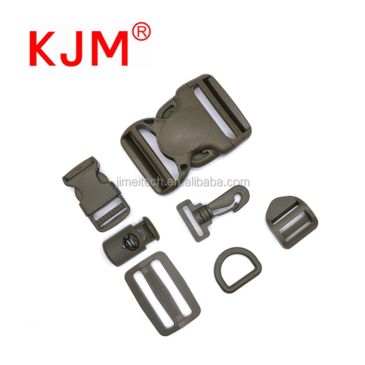 KJM Custom 20MM 25MM 32MM 38MM Tactical Military Backpack Webbing Strap Bag Clasp Plastic Swivel Snap Hook
