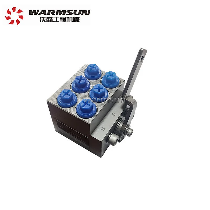 reverse stop valves hydraulic spare parts 6 ways manual reversing valve for sany excavator