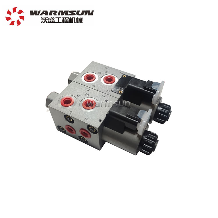 Changsha 6 way solenoid valves hydraulic spare parts reversing valve for sany excavator excavator parts solenoid valve solenoid valves way solenoid valve hydraulic valves for excavator hydraulic solenoid valve parts spare parts for excavator