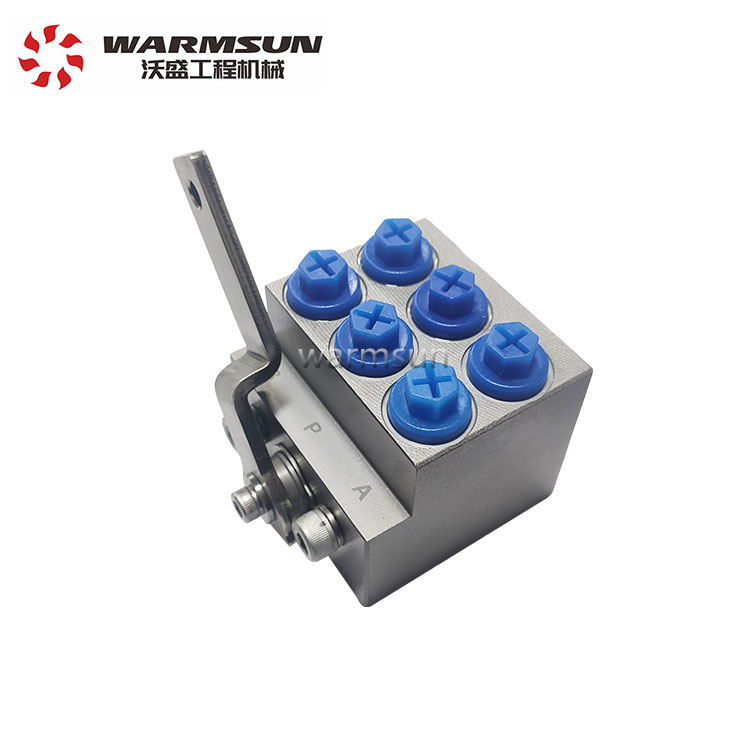 reverse stop valves hydraulic spare parts 6 ways manual reversing valve for sany excavator