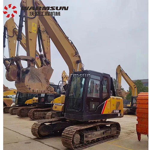 China brand SY155 excavator on sale used crawler digger for farmland renovation, landscaping