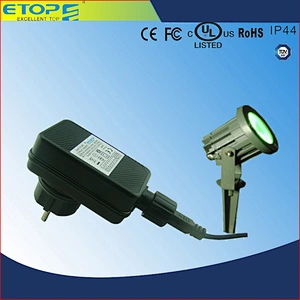 Cheaper price christmas tree adapter IP44 12W 5V2.4A 12V1A Rainproof adaptor with  SAA,GS ROHS,UL1310 certificate