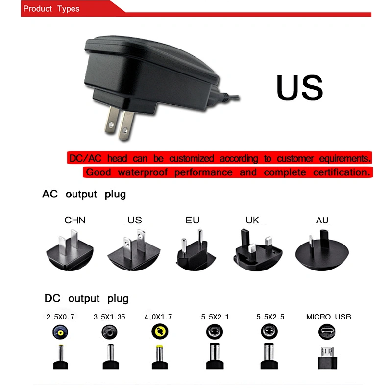 For LED strip and CCTV camera hot sale 12v ac dc power adapter 24w Rainproof switching power supply 12V 2A 24V1A