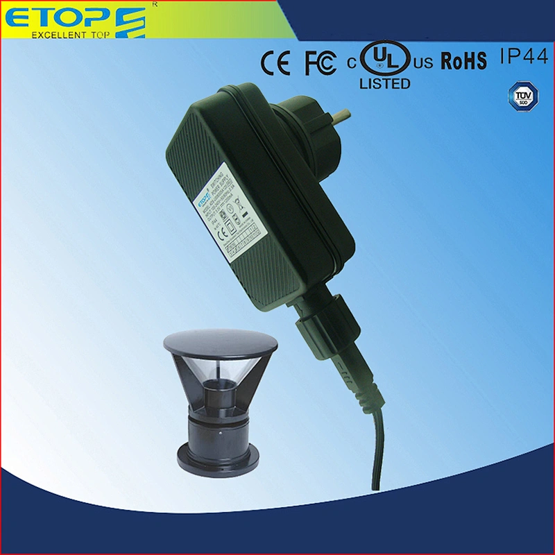 Cheaper price christmas tree adapter IP44 12W 5V2.4A 12V1A Rainproof adaptor with  SAA,GS ROHS,UL1310 certificate
