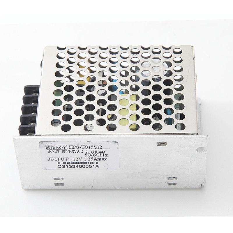 Universal AC input 12w-15w enclosed type switching Power Supply with meta housing