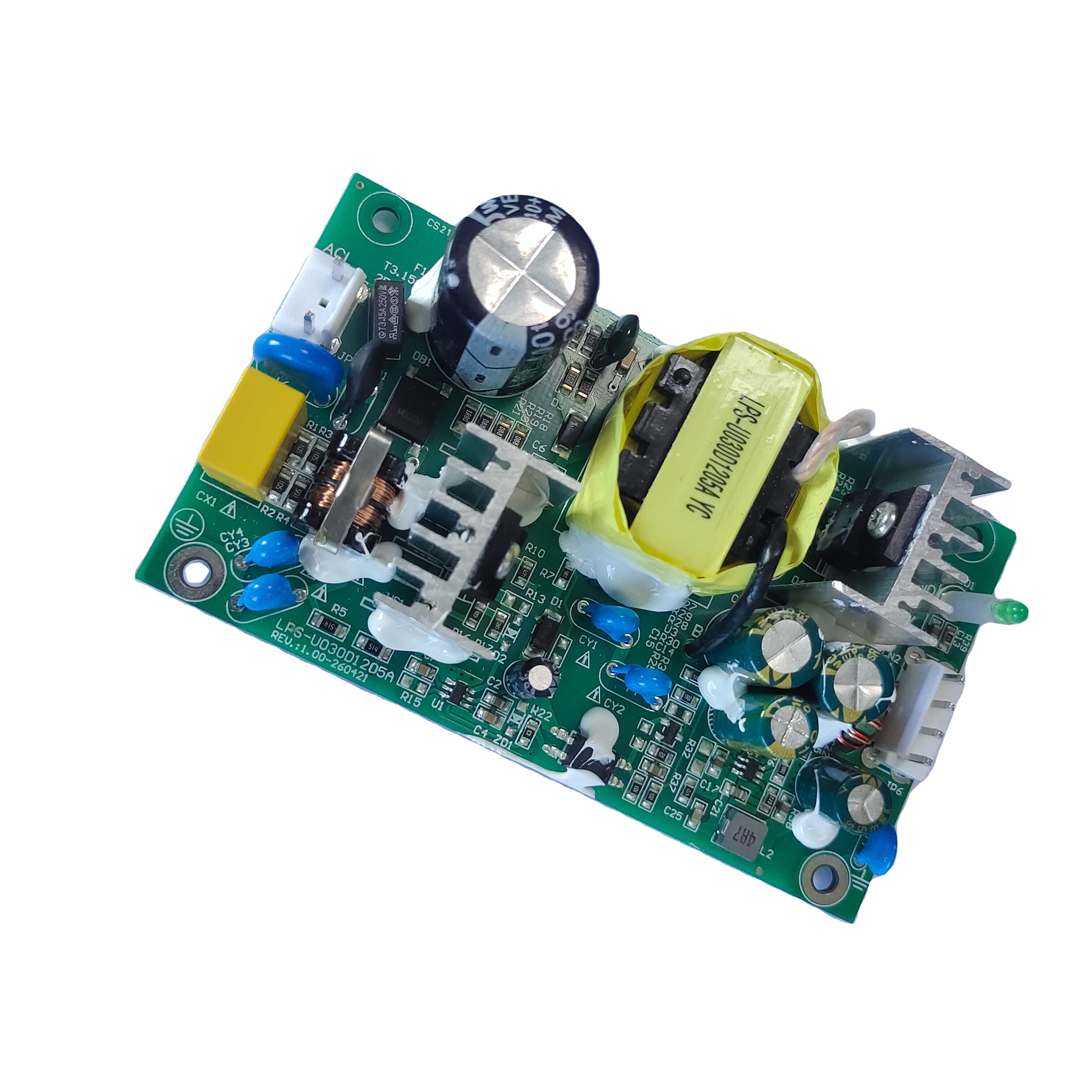 30W SMPS dual output ULlist customized Industrial grade PCBA PSU AC DC switched-mode power supply constant voltage 5V 12V 24V