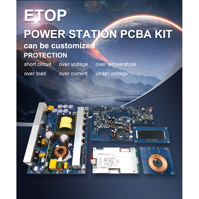 OEM ODM Shenzhen Professional Manufacturer Custom Lifepo4 Battery BMS Charge Board Inverter Control Board For Home Power Station
