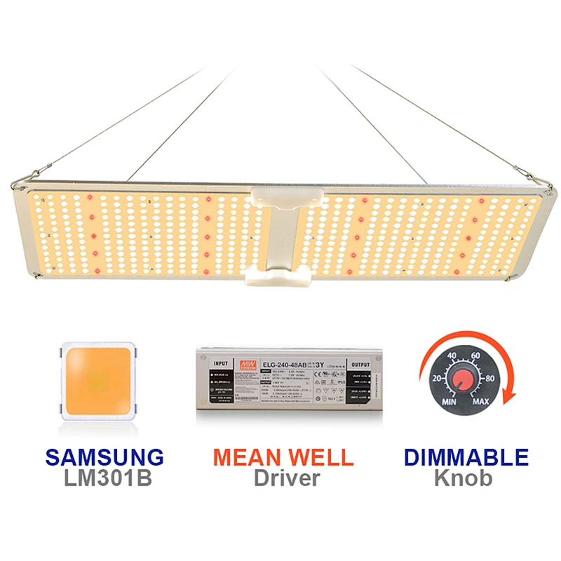 SF-2000 LED Grow Light 2x4 ft Coverage Samsung LM301B MeanWell Driver Dimmable Grow Lights Full Spectrum