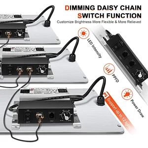 SF-1000 LED Grow Light Full Spectrum Samsung Diodes, Daisy Chain Dimmable Grow Lights 2x2 FT Footprint for Seedling