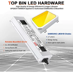 SF-4000 LED Grow Light 5'x5' Coverage Compatible with Samsung LM301B Diodes Dimmable Commercial Grow Lights for Indoor Plants
