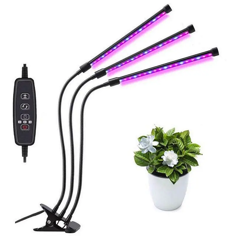 Wholesale full spectrum timer dimmable 40W 27W 4 head Flexible Clip indoor led grow lights