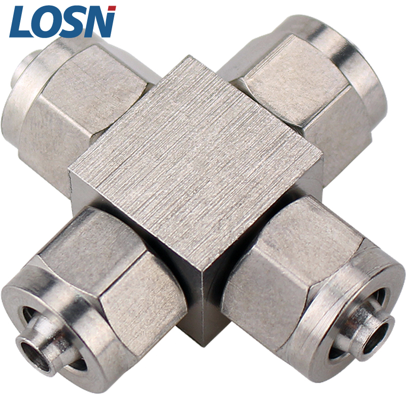 304 Stainless Steel 4 way Quick connector