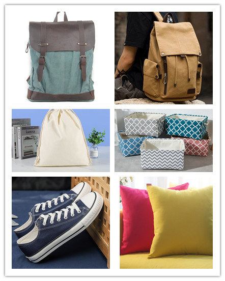 100% Cotton Twill Canva Backpack Fabric with Good Touching -usage
