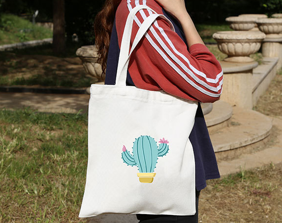 White Color 12oz 100% Polyester Grey Fabric Bag with High Density -Usage1
