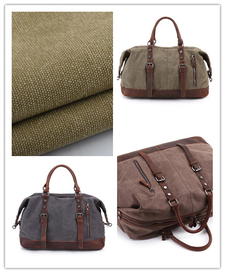 16oz Polyester-cotton Washed Canvas Fabric for Fashion Handbags .usage1