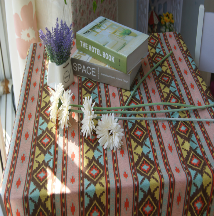 100% Polyester Twill Coating with Knitted Fabric tablecloth