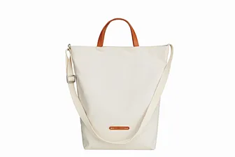 Cotton shoulder handbag