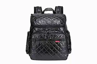 quilted nylon diaper backpack