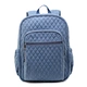 quilted denim diaper bag
