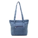denim tote bag with zipper