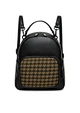 PU leather backpack purse