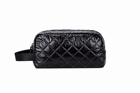 quilted nylon clutch bag