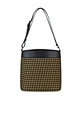 houndstooth bucket bag