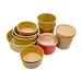 Disposable Paper Bowls with Lids Soup Serving Paper Cup PE Coating Salad Paper Bowl for Hot Cold Food Soup