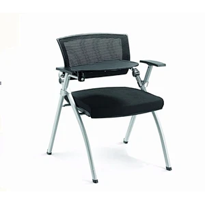 Hot sale training room tables chair sets chair with writing pad