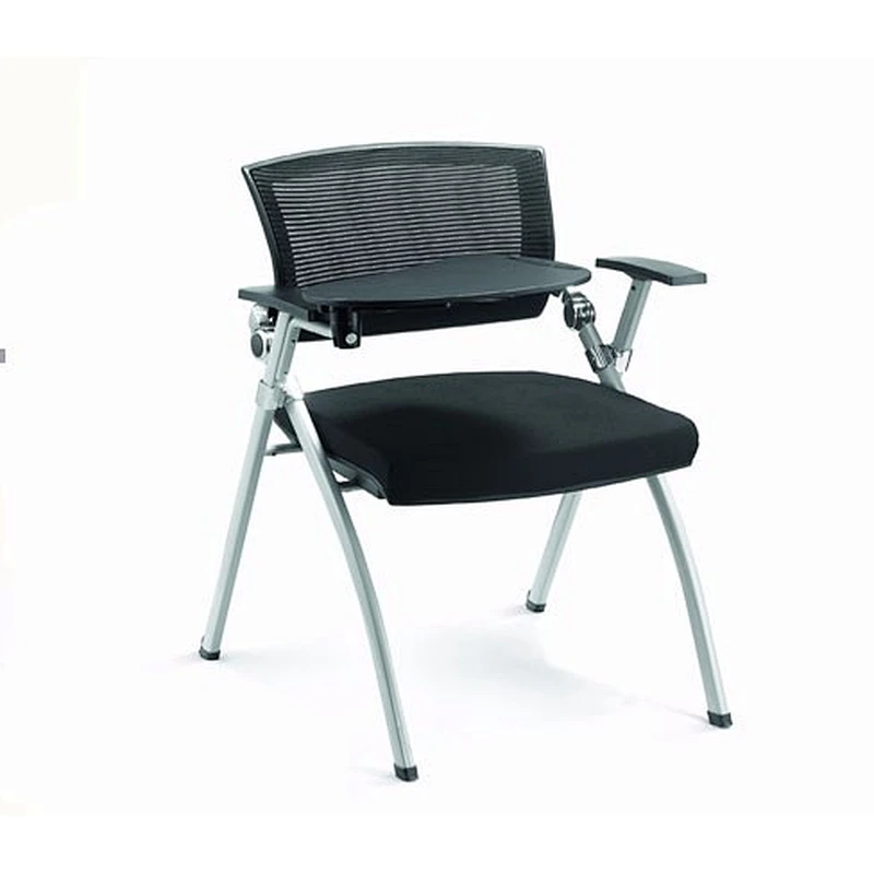 Hot sale training room tables chair sets chair with writing pad