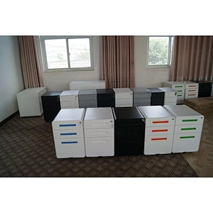 High quality mobile pedestal metal 2 drawers with castor file cabinet