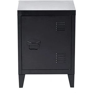 Metal  bed beside table black color living room furniture cabinets storage