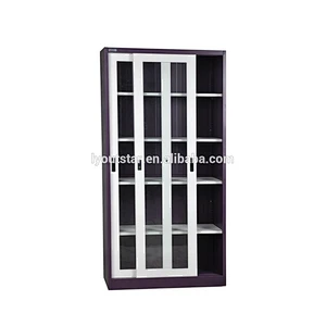 High Quality Office Flat Packed Two Silding Door Steel Filing Cabinet