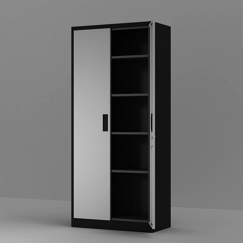 Steel storage cabinet living room cabinets modern bedroom cabinet with 4 adjustable shelves and lockable doors