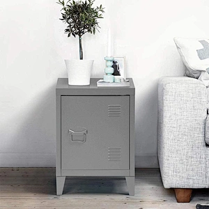 Nordic style home steel storage locker cabinet sofa/bed side with stands