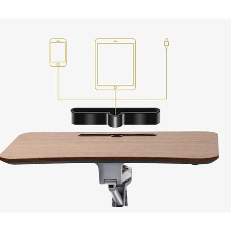 home office computer furniture Gas Lifting Height Adjustable Single column Standing Pneumatic Desk