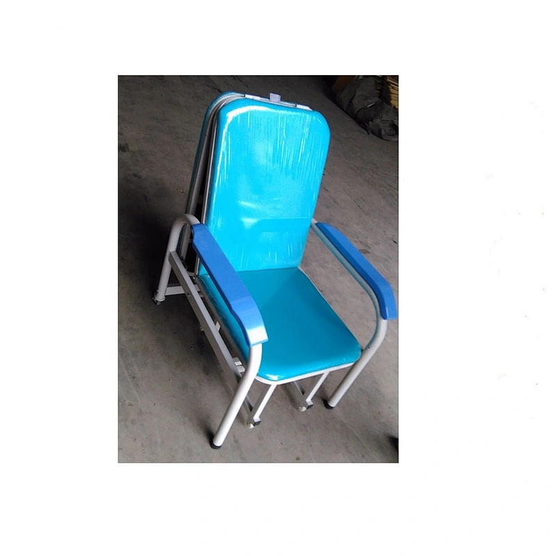 High Quality Factory Directly Used Hospital Working Area Steel Material Chair and Bed for Sale