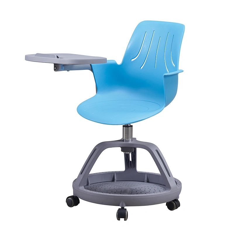 Student Chair Foldable Tablet School Furniture Modern Swivel Plastic Tablet Chair