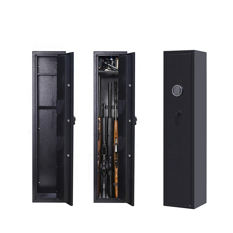 Drop shipping in the USA electronic 5 riffle safes fireproof gun fingerprint box biometric cabinet gun safe