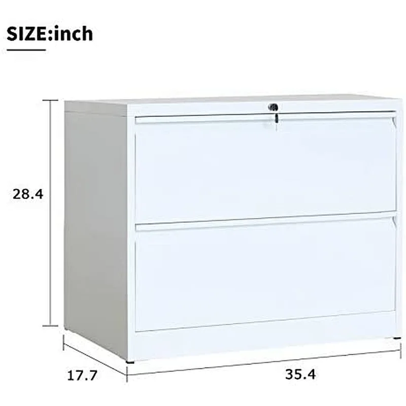 home use 2 drawer lateral drawer storage cabinet/ steel office files cabinet drawer