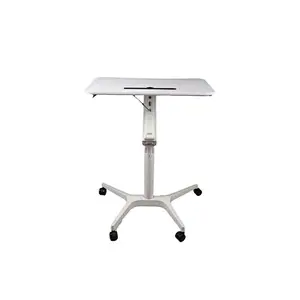 home office computer furniture Gas Lifting Height Adjustable Single column Standing Pneumatic Desk