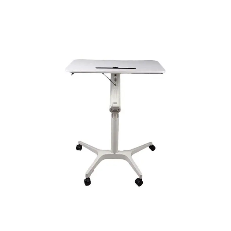 home office computer furniture Gas Lifting Height Adjustable Single column Standing Pneumatic Desk