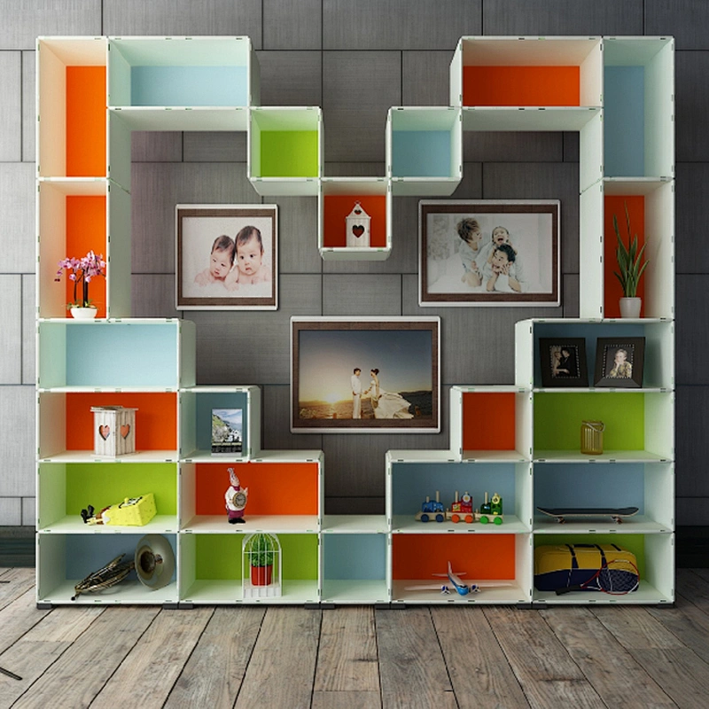 Chinese office school gym home kids storage organizer pvc diy plastic storage cubes