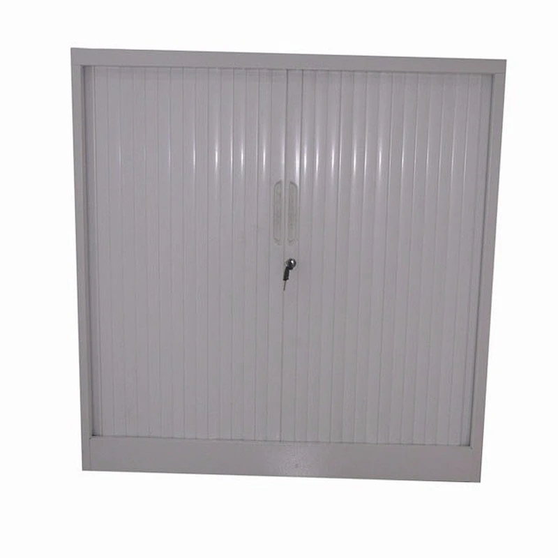 All Glass Window Vertical Tambour Door Filing Cabinet with Material Steel Lockers