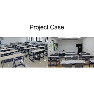 Education Furniture School Double Desk And Chair