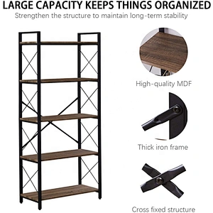 Home living room furniture rustic ladder bookshelf shelves storage racks wood book shelf